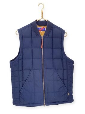 Best Made Co Down Pilot’s Vest Navy Blue Goose Down Basic | Men’s Size Medium
